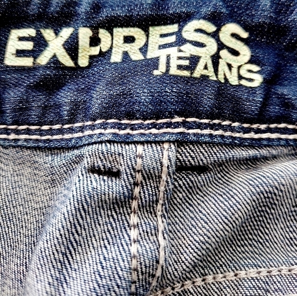 EXPRESS JEANS Stella Boot Cut Size 4 Distressed - Picture 7 of 15